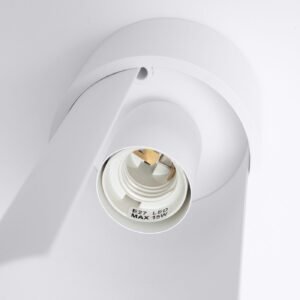 Flash Directional Ceiling Light - White Modern Single Ceiling Lights Great Lighting UK Ltd