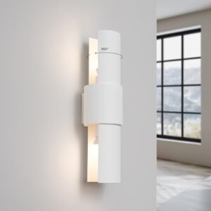 Wall Lamp Flash White Double Wall Lights Great Lighting UK Ltd