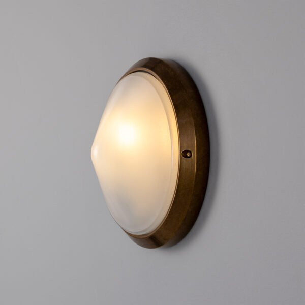 Veria Outdoor Wall Light 26cm dia Rated IP44 Bulkhead Lights Great Lighting UK Ltd