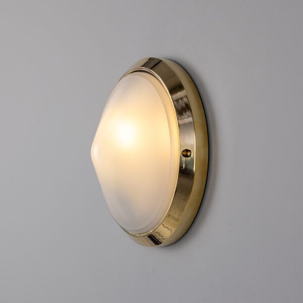 Veria Outdoor Wall Light 26cm dia Rated IP44 Bulkhead Lights Great Lighting UK Ltd