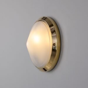 Veria Outdoor Wall Light 26cm dia Rated IP44 Bulkhead Lights Great Lighting UK Ltd