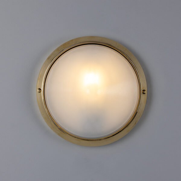Veria Outdoor Wall Light 26cm dia Rated IP44 Bulkhead Lights Great Lighting UK Ltd