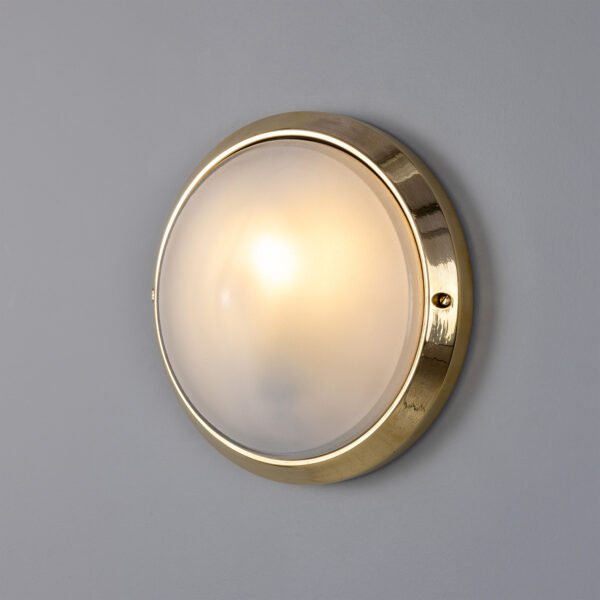 Veria Outdoor Wall Light 26cm dia Rated IP44 Bulkhead Lights Great Lighting UK Ltd