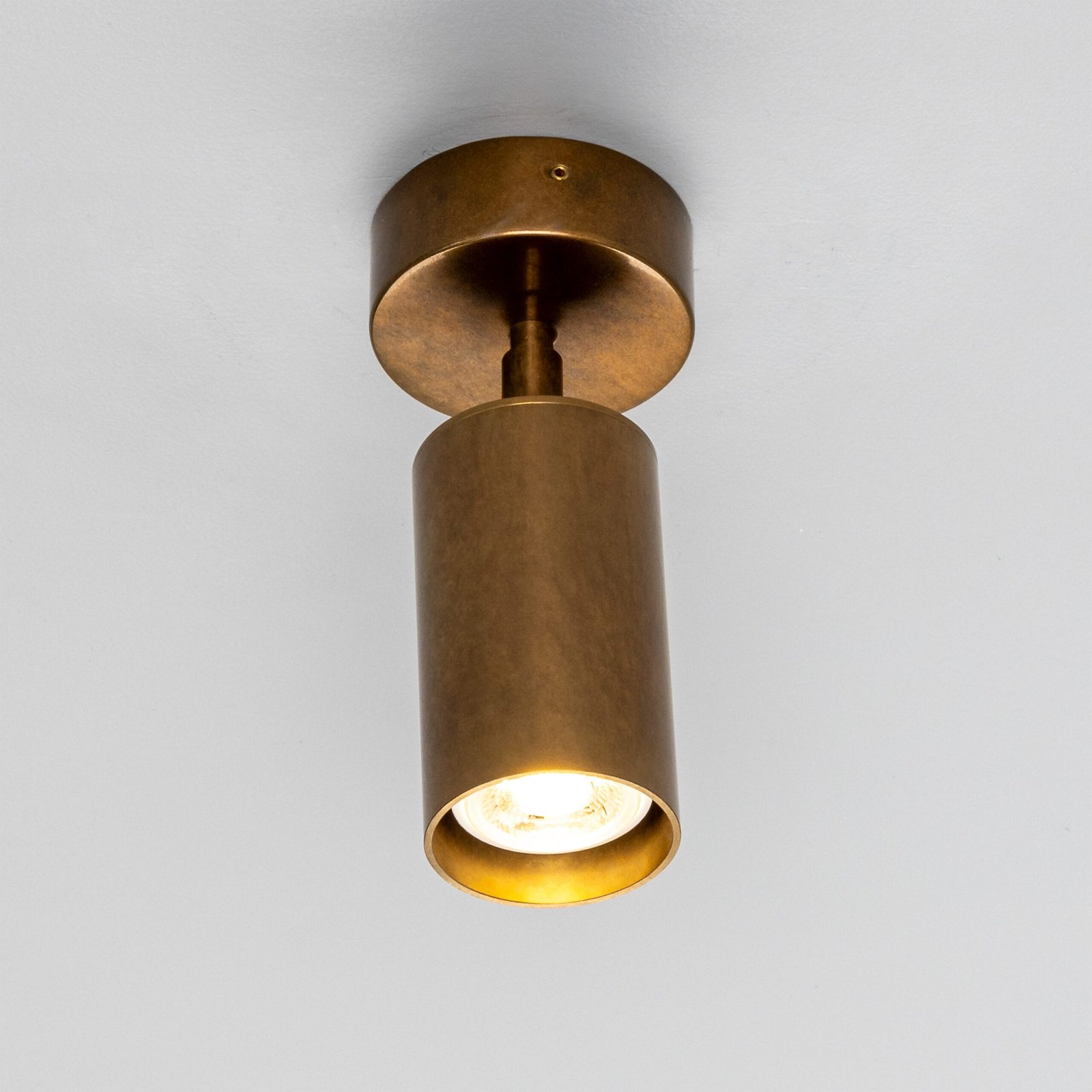 Evanston Directional Brass Spot Light | Brass or Coloured Single Kitchen Spotlights Great Lighting UK Ltd