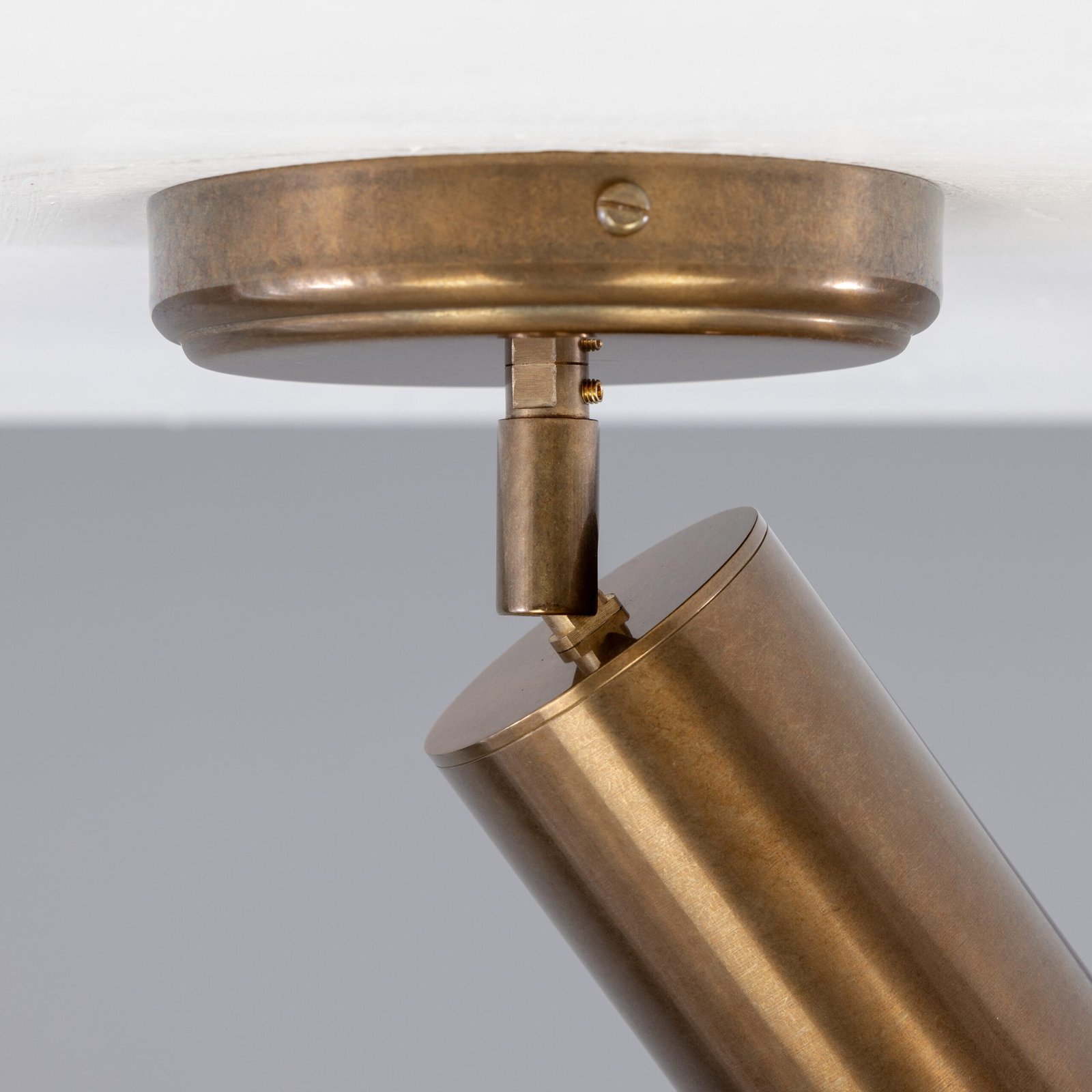 Evanston Directional Brass Spot Light | Brass or Coloured Single Kitchen Spotlights Great Lighting UK Ltd