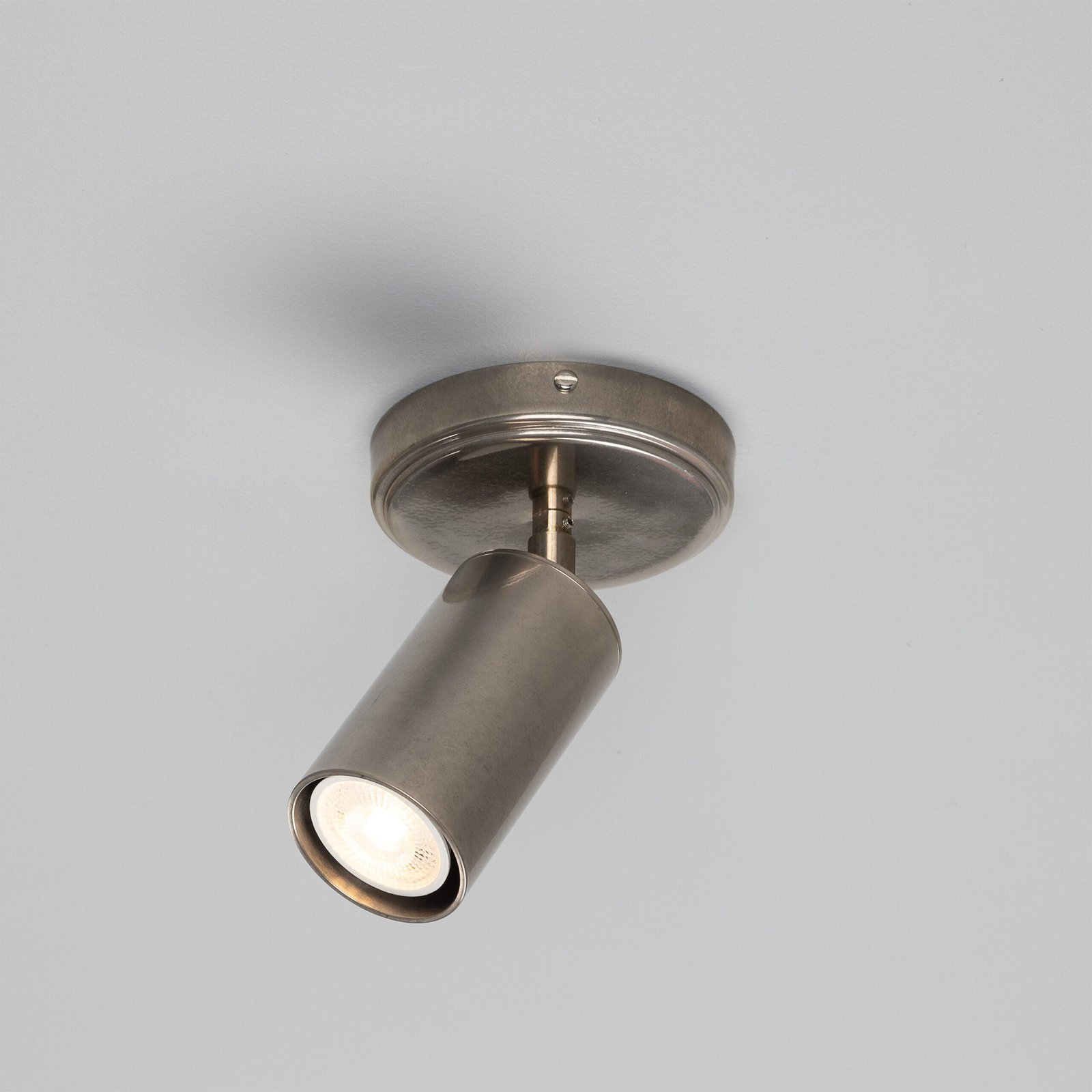 Evanston Directional Brass Spot Light | Brass or Coloured Single Kitchen Spotlights Great Lighting UK Ltd