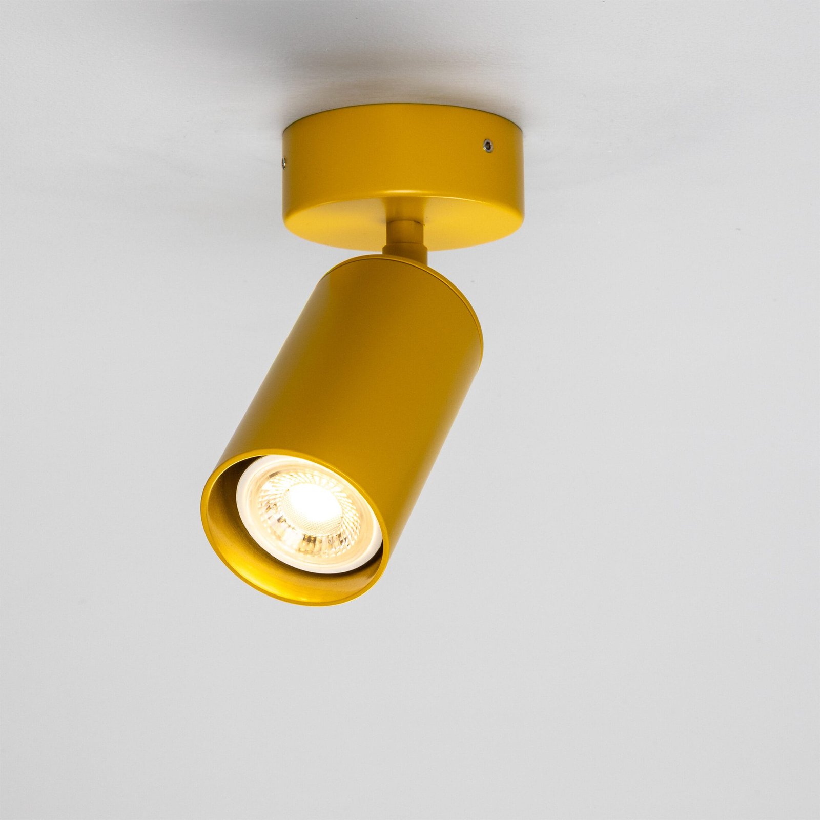 Evanston Directional Brass Spot Light | Brass or Coloured Single Kitchen Spotlights Great Lighting UK Ltd