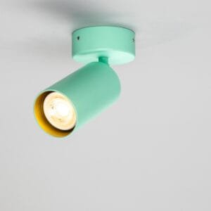 Evanston Directional Brass Spot Light | Brass or Coloured Single Kitchen Spotlights Great Lighting UK Ltd