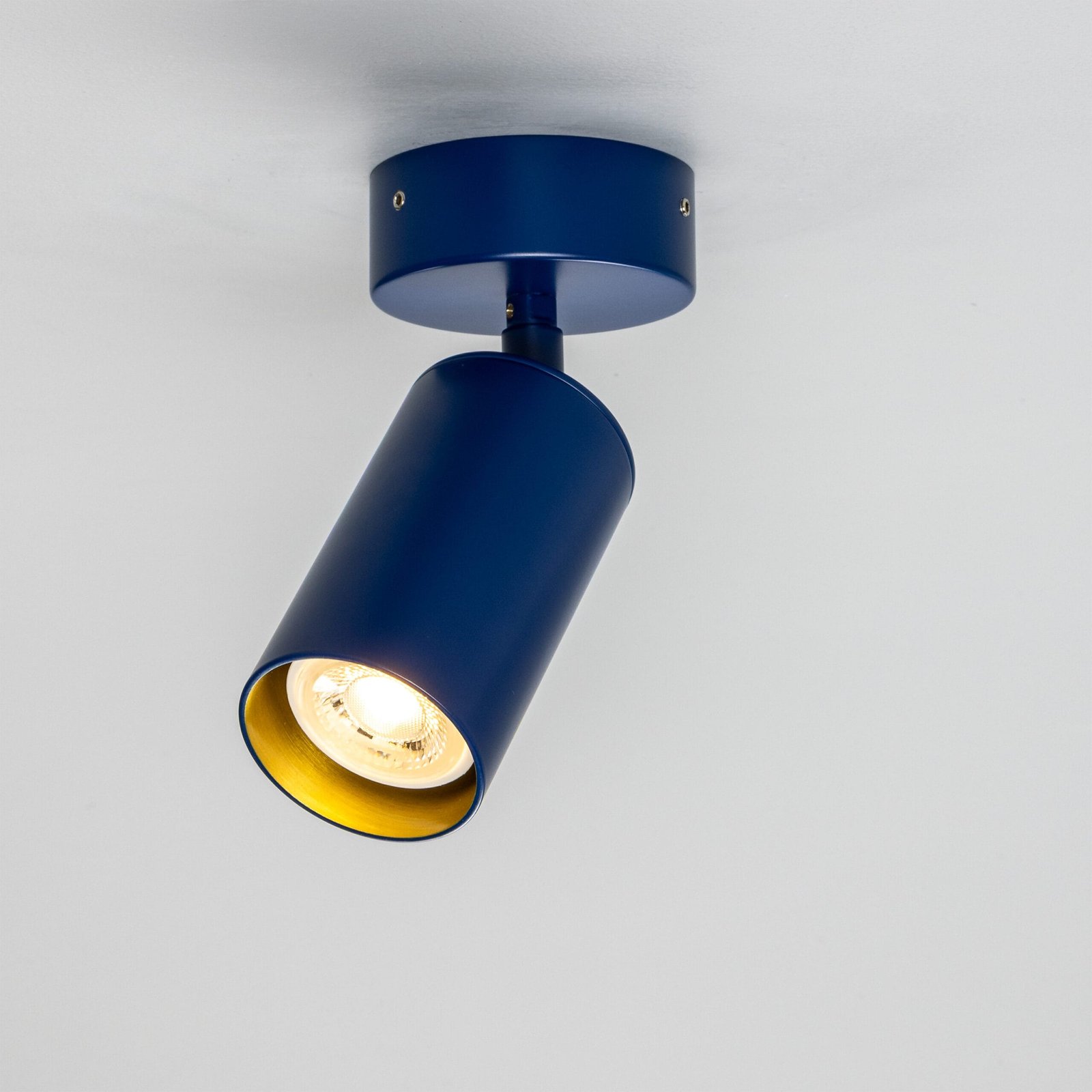 Evanston Directional Brass Spot Light | Brass or Coloured Single Kitchen Spotlights Great Lighting UK Ltd