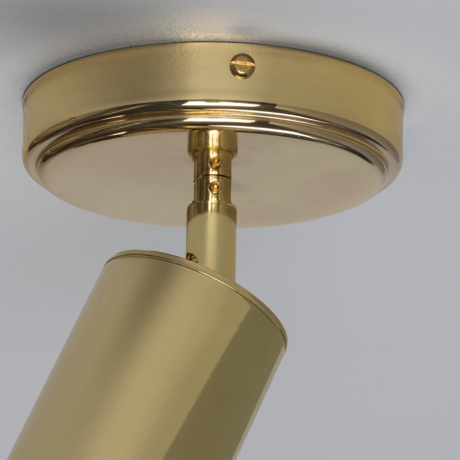 Evanston Directional Brass Spot Light | Brass or Coloured Single Kitchen Spotlights Great Lighting UK Ltd