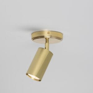 Evanston Directional Brass Spot Light | Brass or Coloured Single Kitchen Spotlights Great Lighting UK Ltd