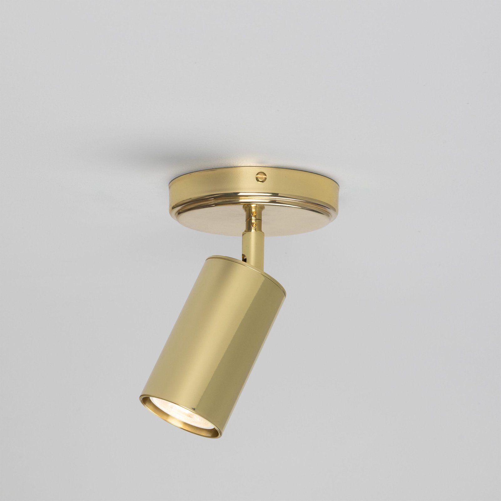 Evanston Directional Brass Spot Light | Brass or Coloured Single Kitchen Spotlights Great Lighting UK Ltd