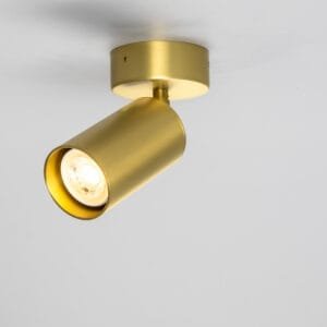 Evanston Directional Brass Spot Light | Brass or Coloured Single Kitchen Spotlights Great Lighting UK Ltd
