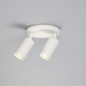Evanston Directional Brass Ceiling Dual Spotlight - 6 Finishes Kitchen Ceiling Lights Great Lighting UK Ltd