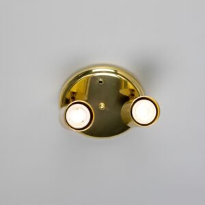 Evanston Directional Brass Ceiling Dual Spotlight - 6 Finishes Kitchen Ceiling Lights Great Lighting UK Ltd