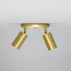 Evanston Directional Brass Ceiling Dual Spotlight - 6 Finishes Kitchen Ceiling Lights Great Lighting UK Ltd