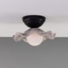 Rivale Ceiling Light with Wavy Marbled Ceramic Shade Ceramic Ceiling Lights Great Lighting UK Ltd