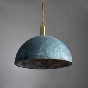 Kauri Organic Blue Earth Ceramic Dome Pendant Light Ceramic Pendant Lighting Great Lighting UK Ltd