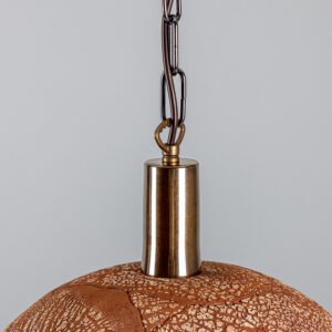 Kauri Organic Red Iron Ceramic Dome Pendant Light Ceramic Pendant Lighting Great Lighting UK Ltd