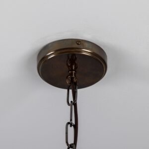 Kauri Organic Red Iron Ceramic Dome Pendant Light Ceramic Pendant Lighting Great Lighting UK Ltd