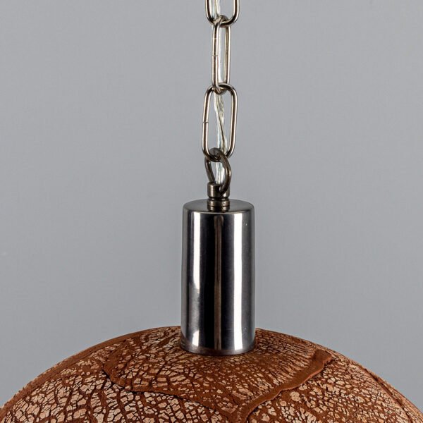 Kauri Organic Red Iron Ceramic Dome Pendant Light Ceramic Pendant Lighting Great Lighting UK Ltd