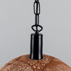 Kauri Organic Red Iron Ceramic Dome Pendant Light Ceramic Pendant Lighting Great Lighting UK Ltd