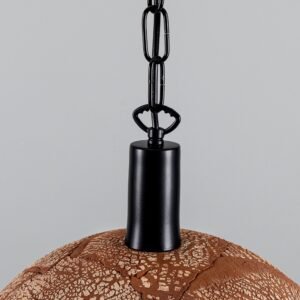 Kauri Organic Red Iron Ceramic Dome Pendant Light Ceramic Pendant Lighting Great Lighting UK Ltd
