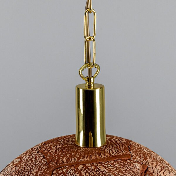 Kauri Organic Red Iron Ceramic Dome Pendant Light Ceramic Pendant Lighting Great Lighting UK Ltd