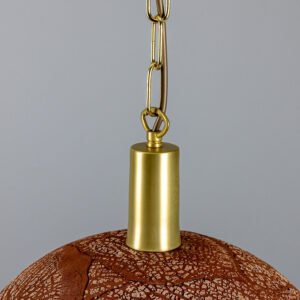 Kauri Organic Red Iron Ceramic Dome Pendant Light Ceramic Pendant Lighting Great Lighting UK Ltd
