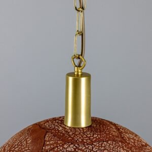 Kauri Organic Red Iron Ceramic Dome Pendant Light Ceramic Pendant Lighting Great Lighting UK Ltd