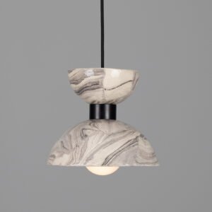 Nakaii Marbled Ceramic Small Pendant Light Ceramic Pendant Lighting Great Lighting UK Ltd