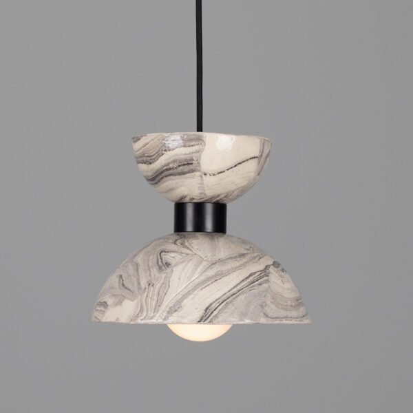 Nakaii Marbled Ceramic Small Pendant Light Ceramic Pendant Lighting Great Lighting UK Ltd