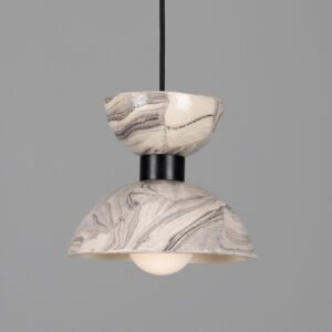 Nakaii Marbled Ceramic Small Pendant Light New Arrivals Great Lighting UK Ltd