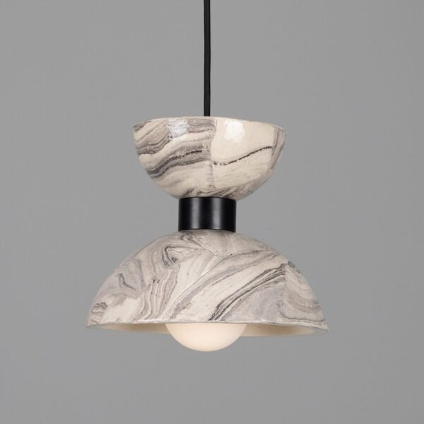 Nakaii Marbled Ceramic Small Pendant Light Ceramic Pendant Lighting Great Lighting UK Ltd