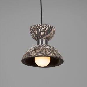 Nakaii Organic Black Clay Ceramic Pendant Light Ceramic Pendant Lighting Great Lighting UK Ltd