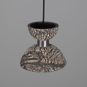 Nakaii Organic Black Clay Ceramic Pendant Light Ceramic Pendant Lighting Great Lighting UK Ltd