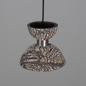 Nakaii Organic Black Clay Ceramic Pendant Light Ceramic Pendant Lighting Great Lighting UK Ltd