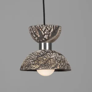 Nakaii Organic Black Clay Ceramic Pendant Light Ceramic Pendant Lighting Great Lighting UK Ltd
