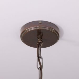 Seville Terracotta and White Glaze Ceramic Pendant Light Bedroom Pendant Lights Great Lighting UK Ltd