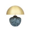 Lawson Blue Earth Ceramic Table Lamp with Brass Dome Shade Ceramic Table Lamps Great Lighting UK Ltd