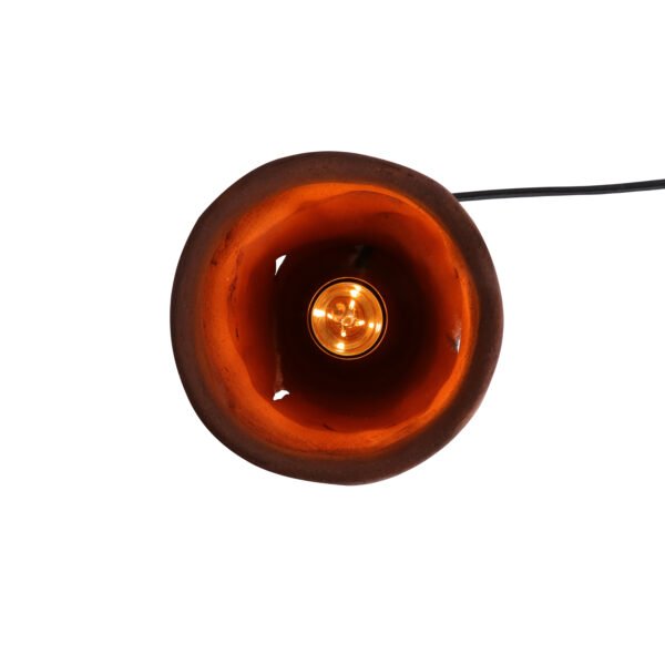 Carya Rustic Red Iron Ceramic Table Lamp Ceramic Table Lamps Great Lighting UK Ltd