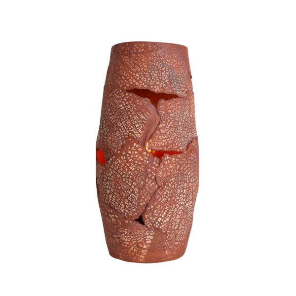 Carya Rustic Red Iron Ceramic Table Lamp Ceramic Table Lamps Great Lighting UK Ltd