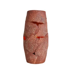 Carya Rustic Red Iron Ceramic Table Lamp Bedside Table Lamps Great Lighting UK Ltd