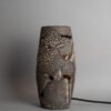 Rustic Carya Black Clay Ceramic Table Lamp Ceramic Table Lamps Great Lighting UK Ltd