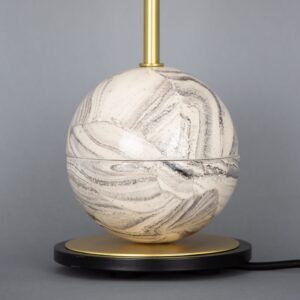 Zapp Marbled Ceramic Glass Ball Table Lamp - Choice of Glass Ceramic Table Lamps Great Lighting UK Ltd