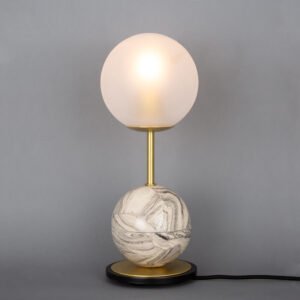 Zapp Marbled Ceramic Glass Ball Table Lamp - Choice of Glass Ceramic Table Lamps Great Lighting UK Ltd