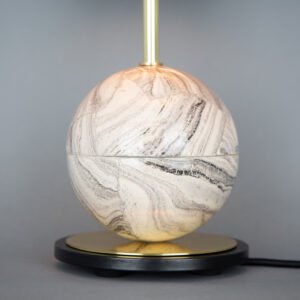 Byrd Marbled Ceramic Table Lamp with Choice of Fabric Shade Ceramic Table Lamps Great Lighting UK Ltd