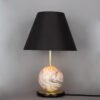 Byrd Marbled Ceramic Table Lamp with Choice of Fabric Shade Ceramic Table Lamps Great Lighting UK Ltd