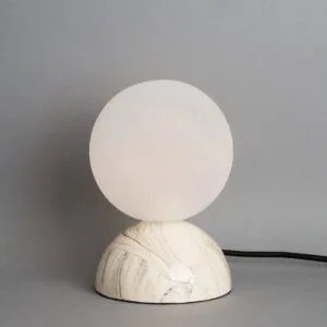 Ovata Marbled Ceramic Glass Ball Table Lamp Ceramic Table Lamps Great Lighting UK Ltd