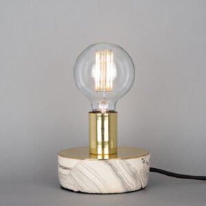Fontana Marbled Ceramic and Brass Table Lamp Ceramic Table Lamps Great Lighting UK Ltd